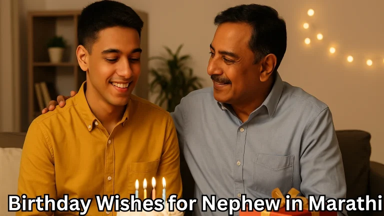 Uncle smiling with nephew at birthday cake with candles, home celebration.