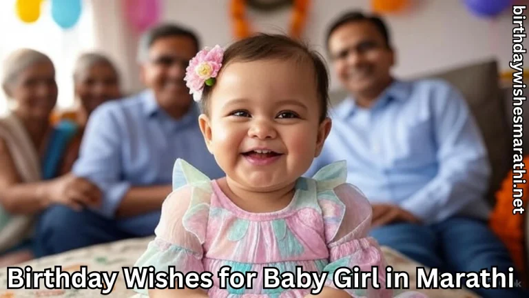 Baby girl with pink flower clip smiling with family in the background