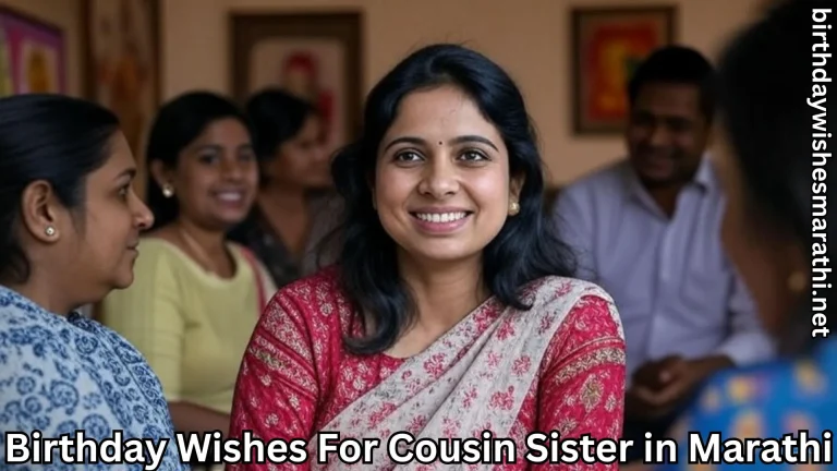 Cousin sister in red saree smiling with family during birthday party