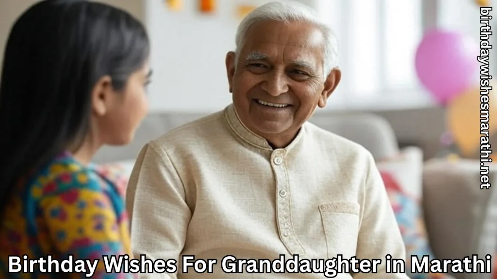 Grandfather smiling at granddaughter during birthday celebration
