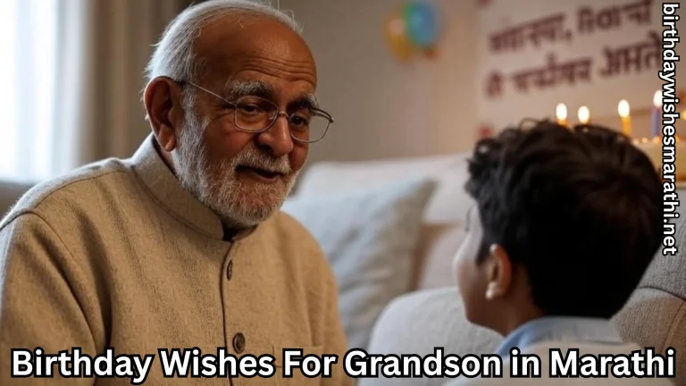 Grandfather talking to grandson on birthday