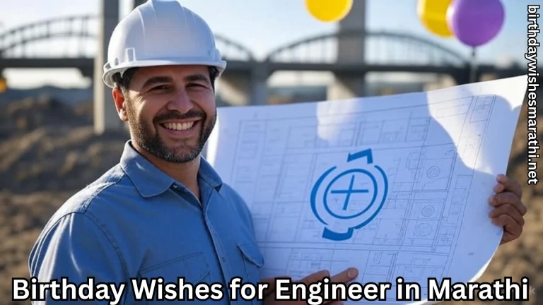 Male civil engineer with blueprint celebrating birthday