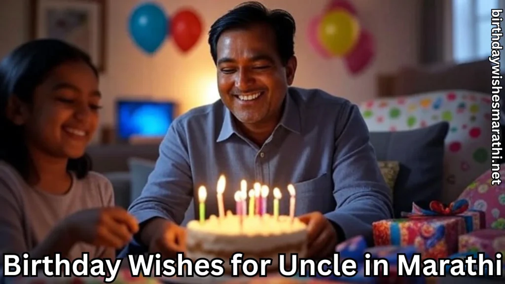 Uncle with daughter lighting candles on birthday cake